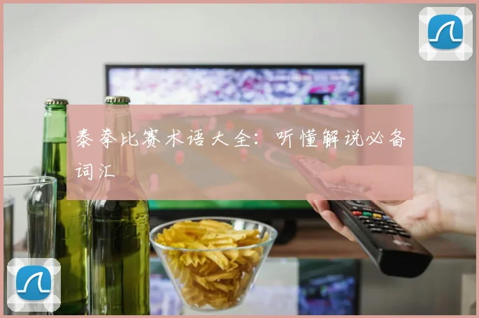 泰拳比赛术语大全：听懂解说必备词汇